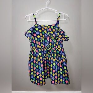 Cherokee Navy sleeveless sundress multicolored pears pattern summer beach 18 m